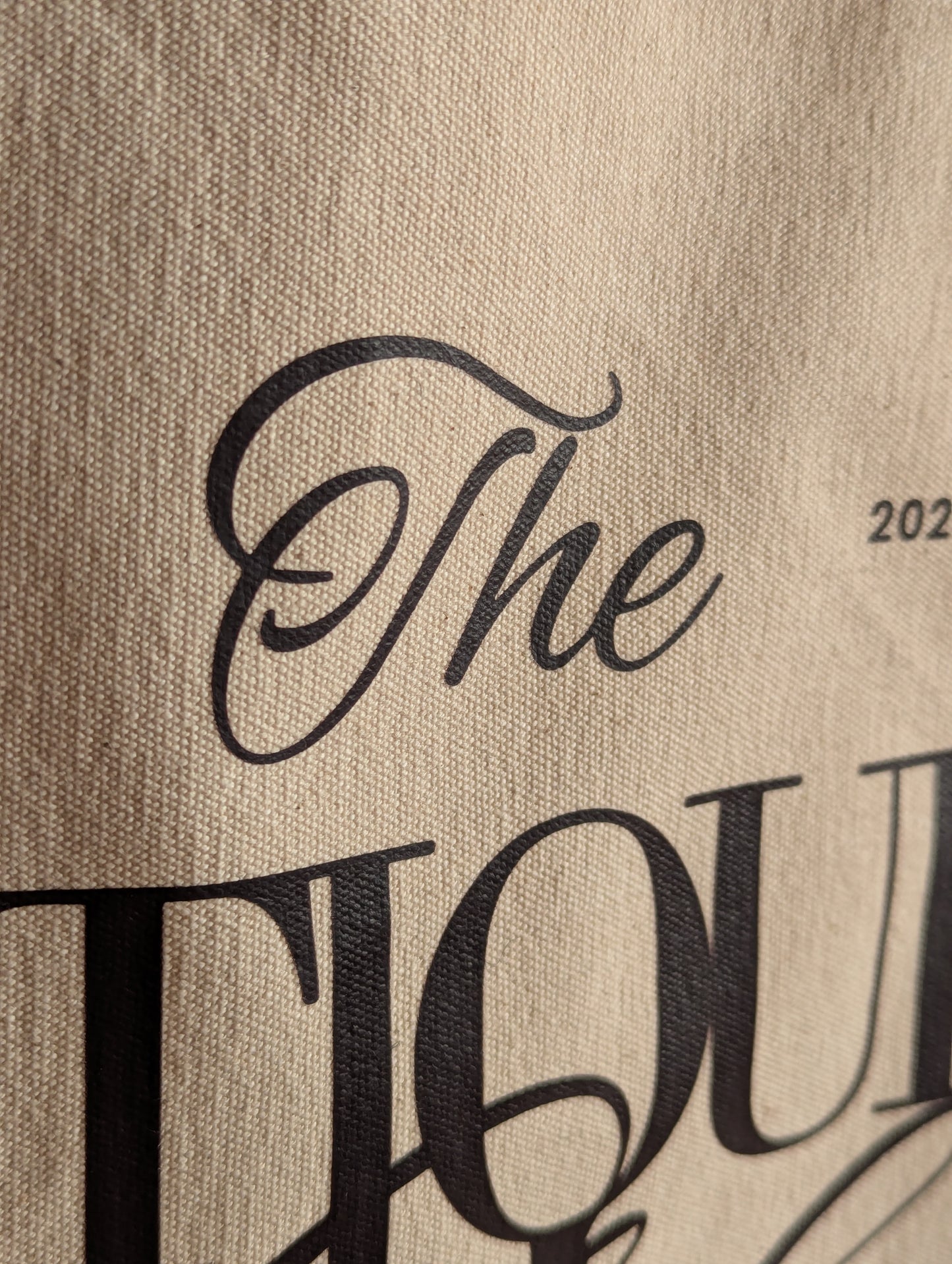 The Antiques Club Jute & Canvas Tote Bag because nothing new is worth the hunt