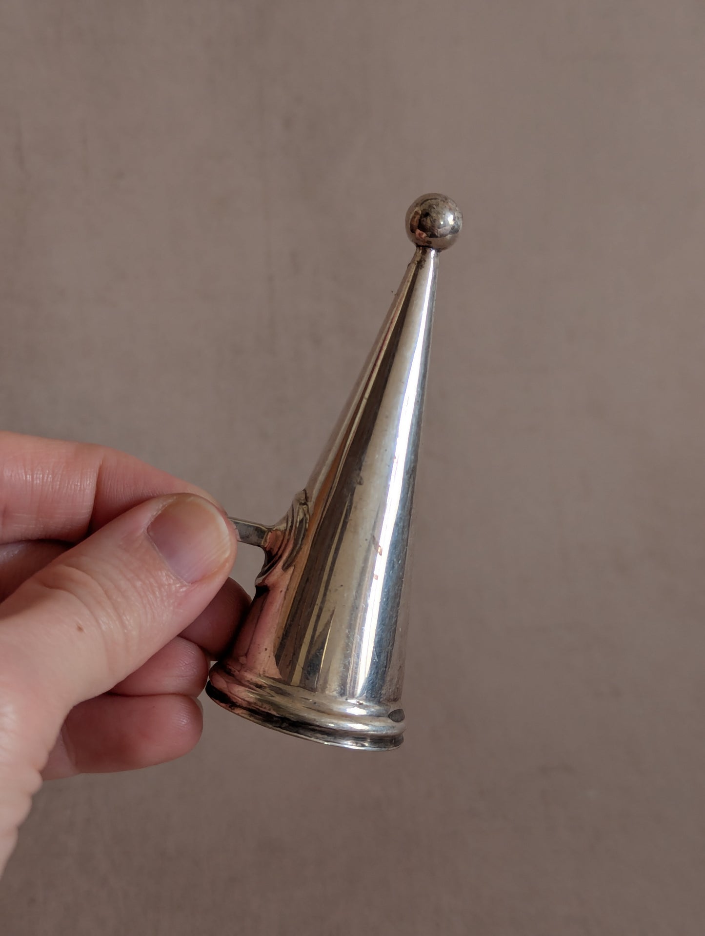 Antique Silver Tone Candle Snuffer No. 3