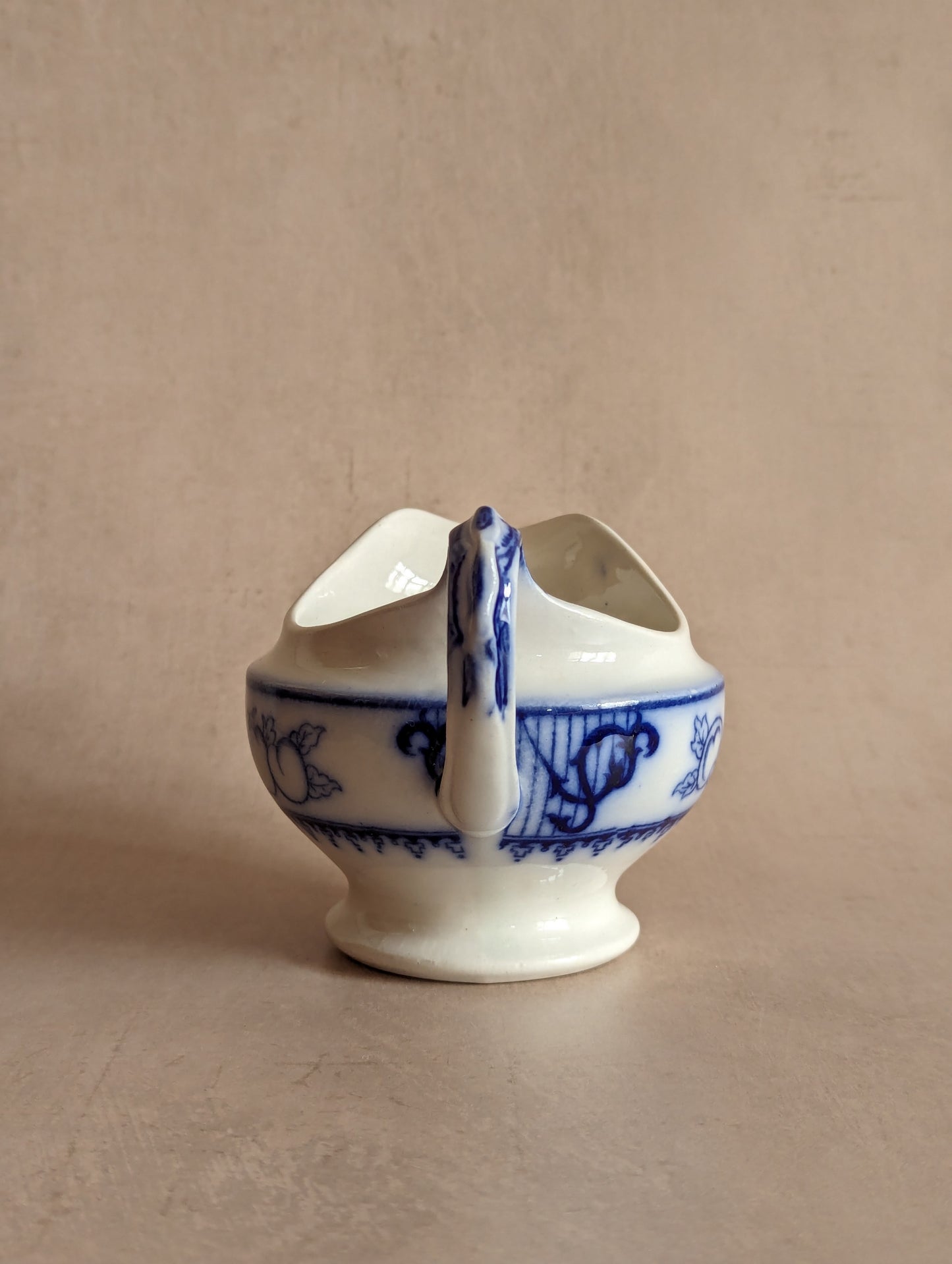 Spanish Blue & White Creamer Jug, Antique c. early 1900s