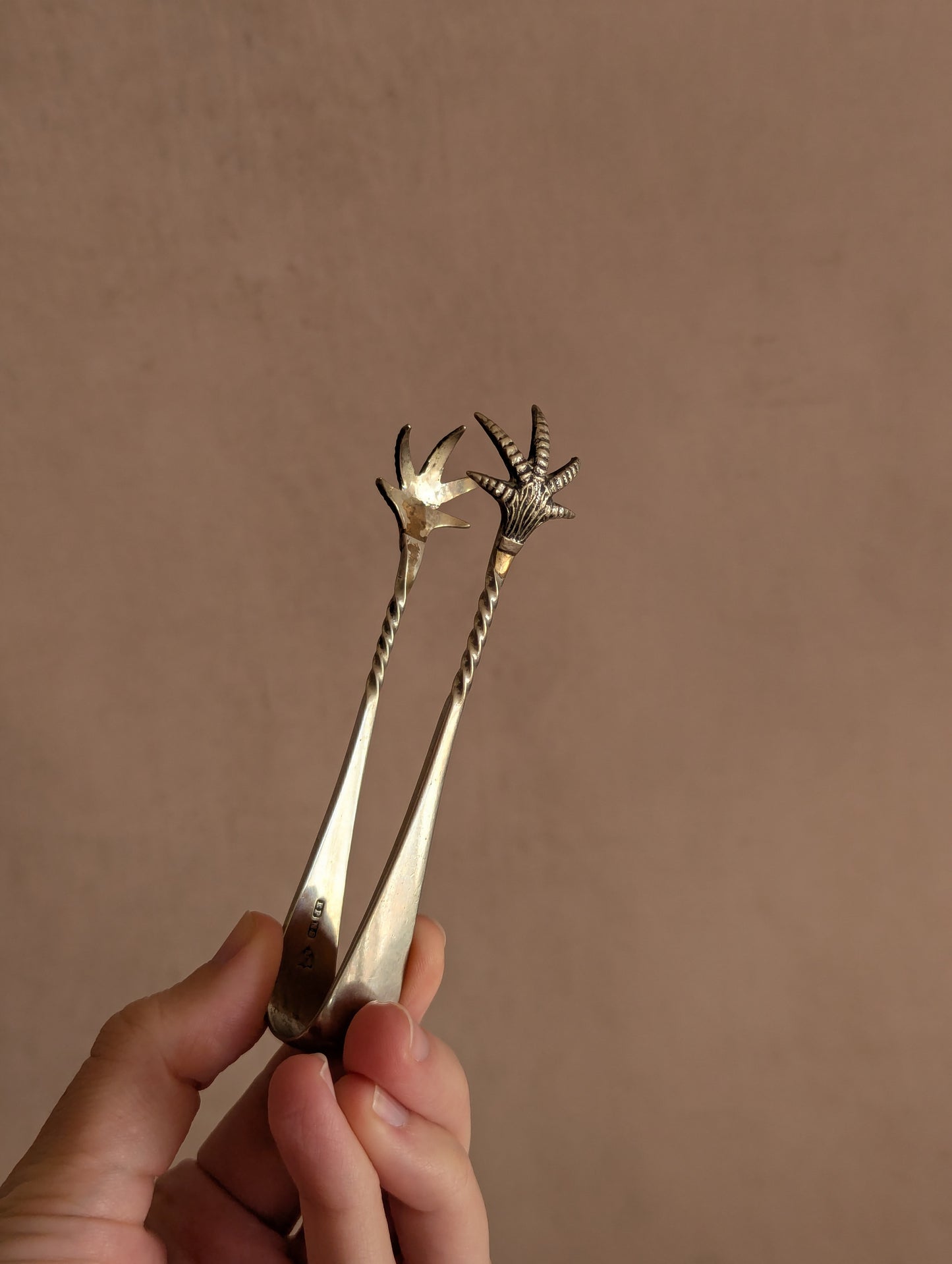 Silver Plated EPNS Bird Claw Sugar Tongs