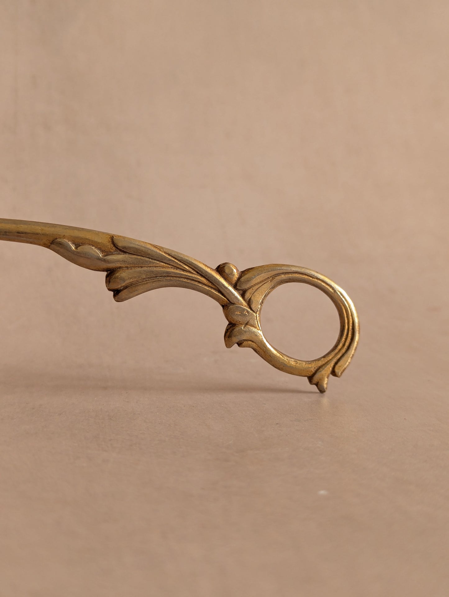 Feminine Flourish Gold Tone Candle Snuffer