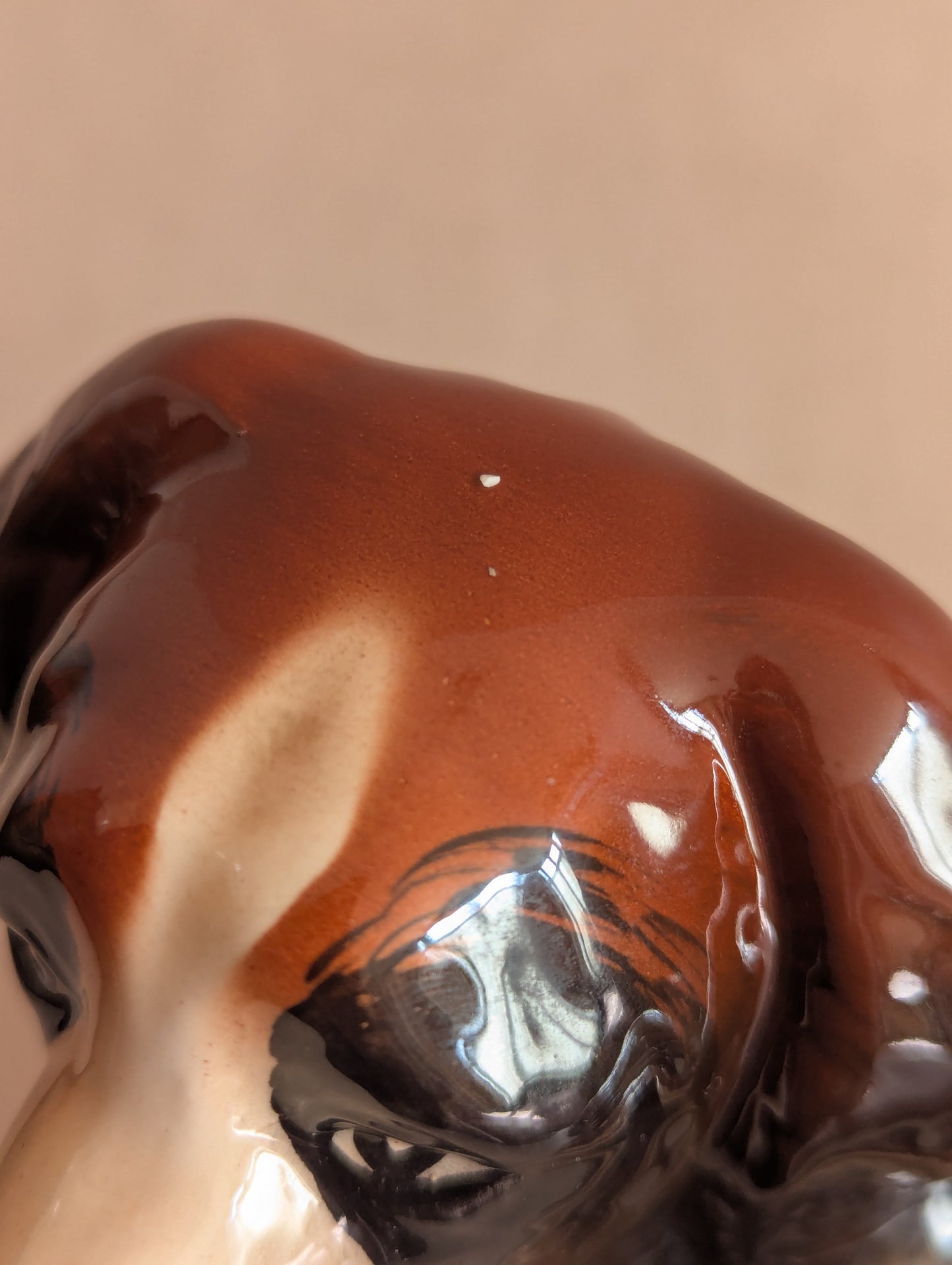 Ceramic Saint Bernard Melba Ware Dog Figurine