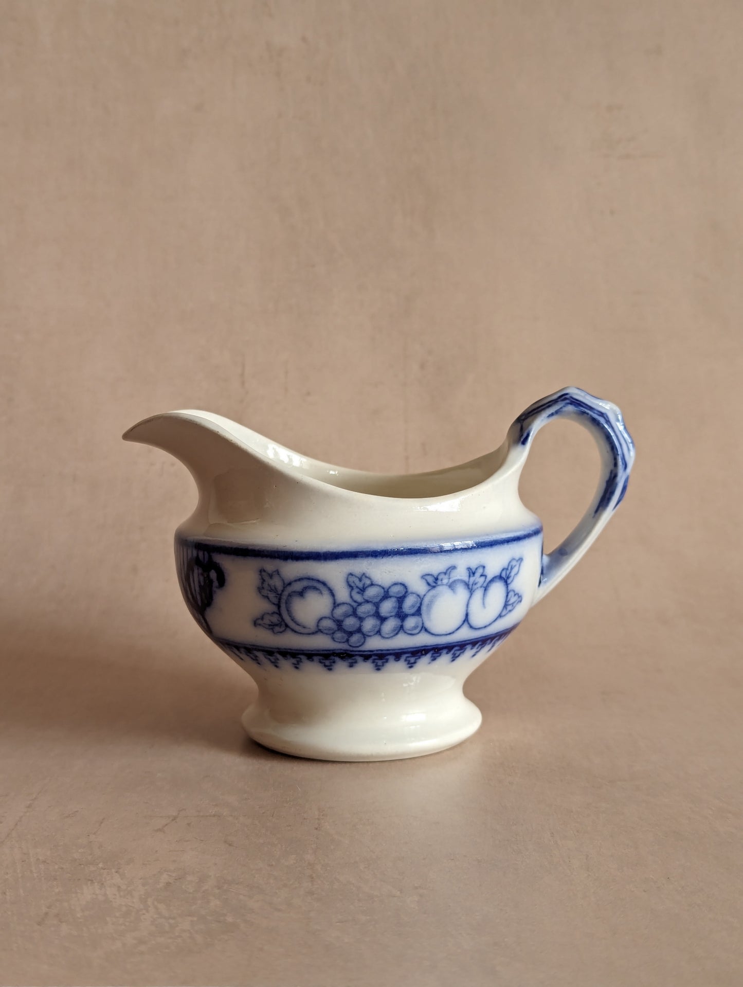 Spanish Blue & White Creamer Jug, Antique c. early 1900s