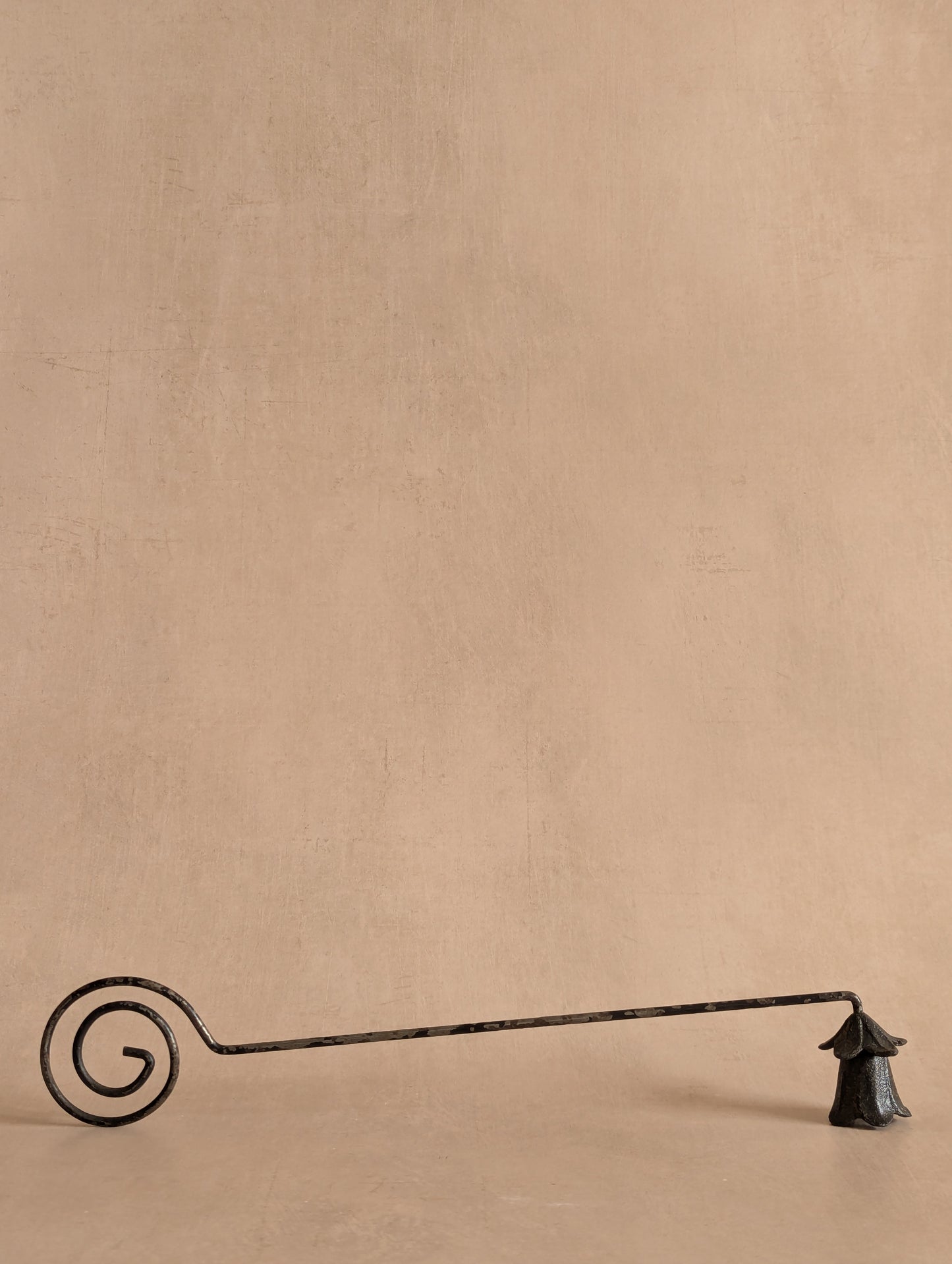 Iron Swirl Whimsical Flower Candle Snuffer