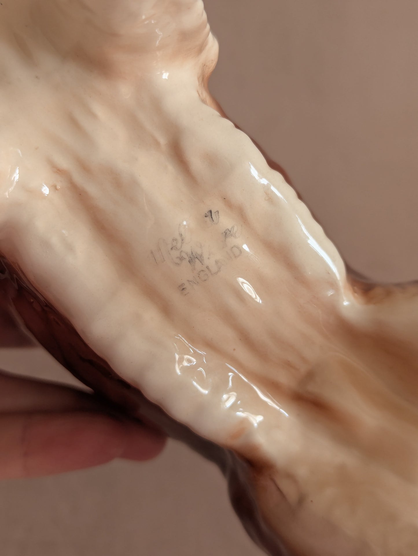 Ceramic Saint Bernard Melba Ware Dog Figurine