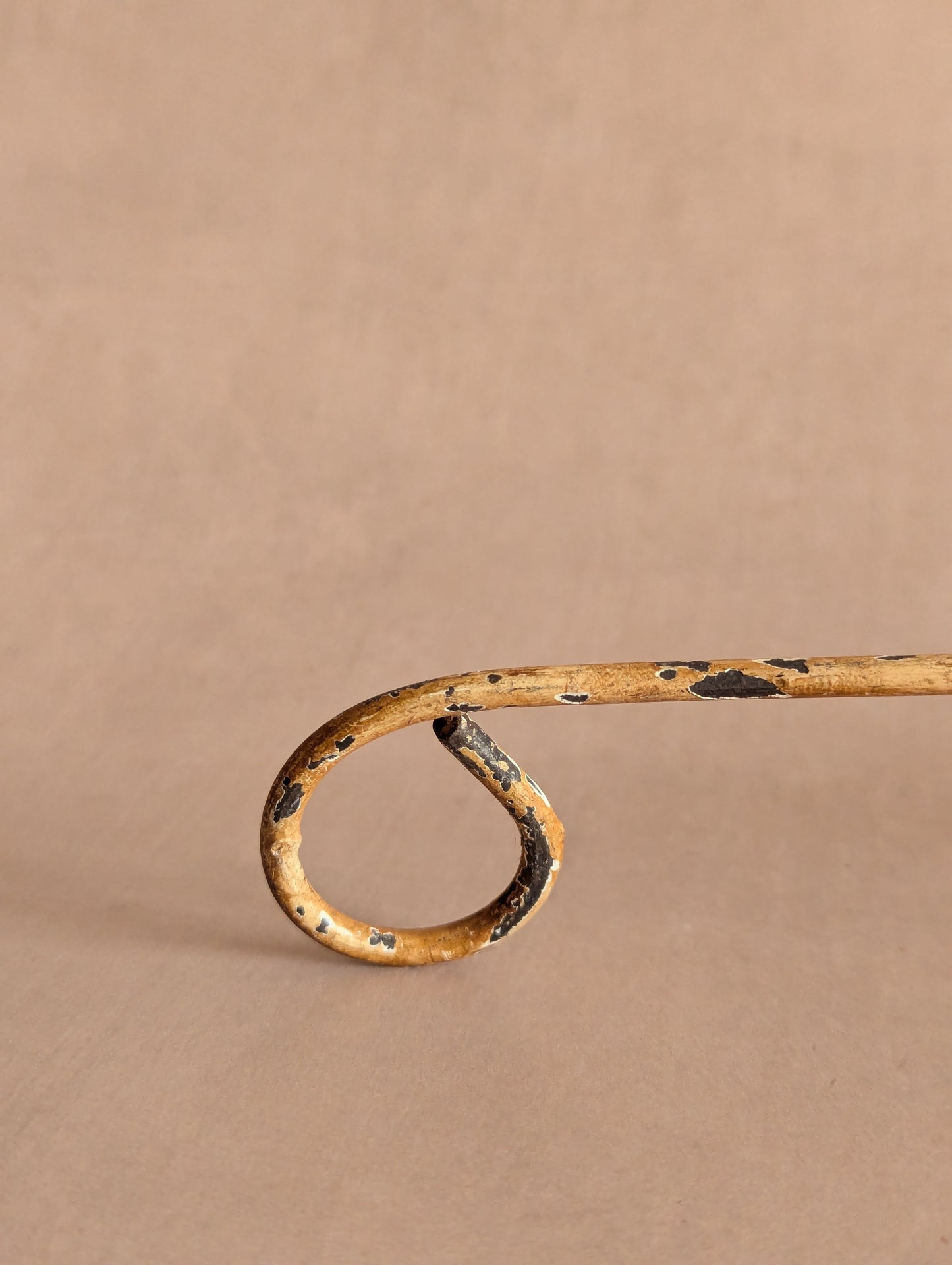 Italian Toleware Blue Tulip Flower Candle Snuffer