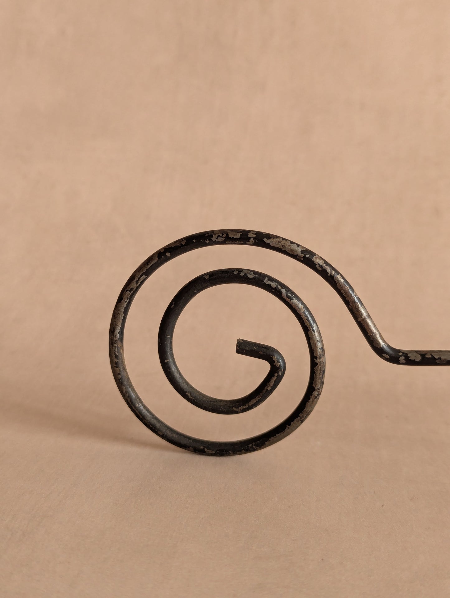 Iron Swirl Whimsical Flower Candle Snuffer