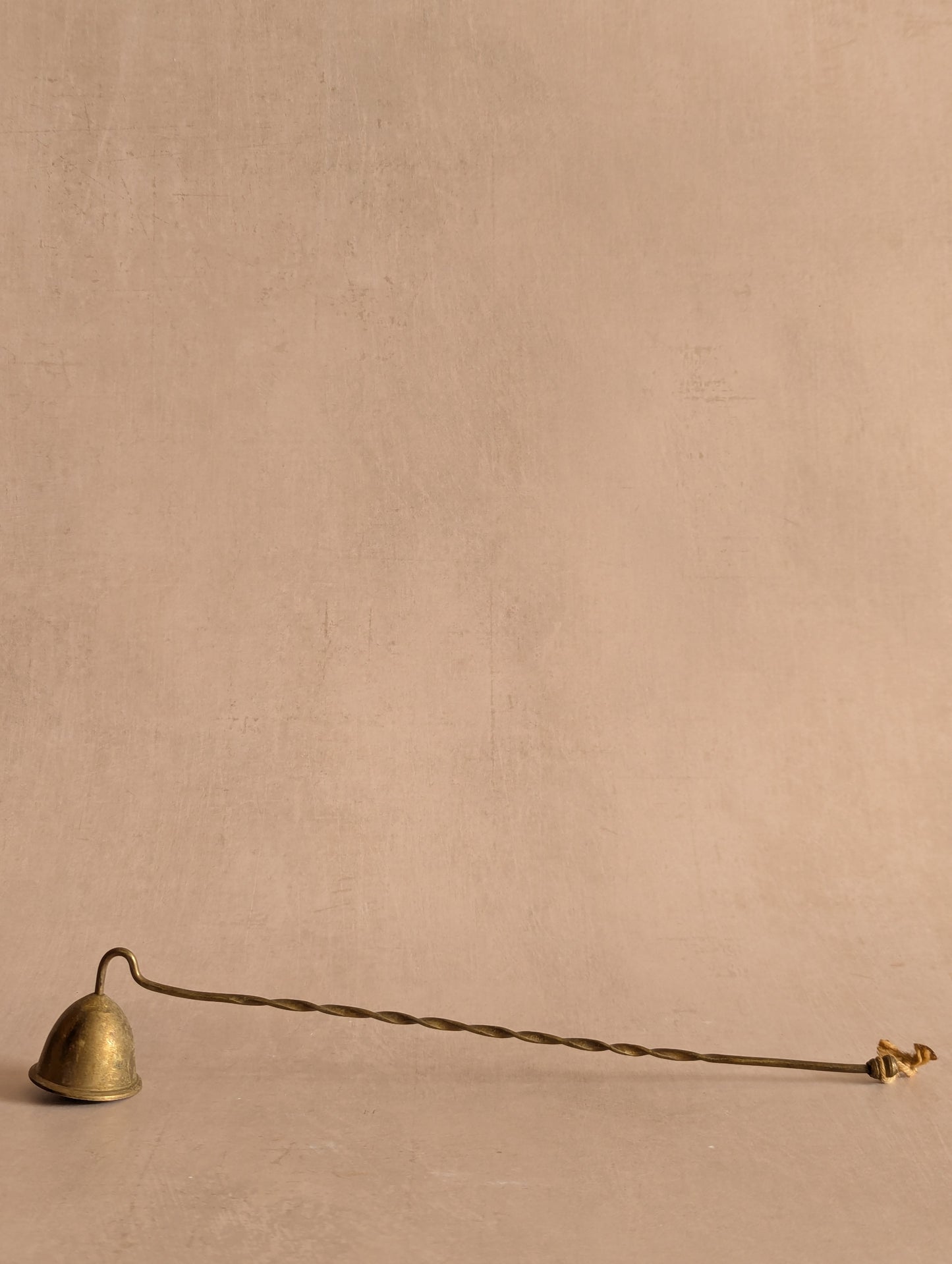 Spiral Brass Bell-Shaped Candle Snuffer