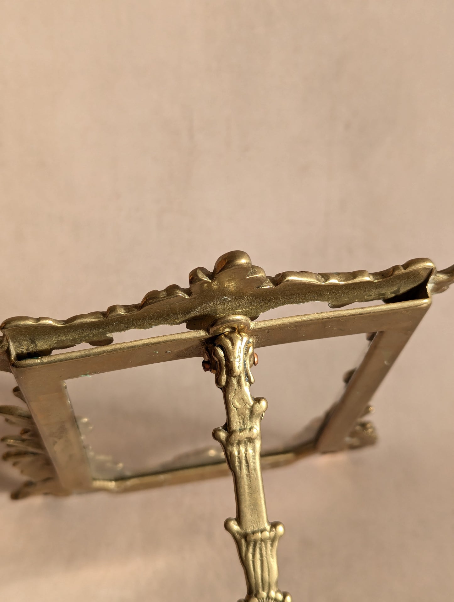 Ornate Baroque Brass Standing Photo Frame