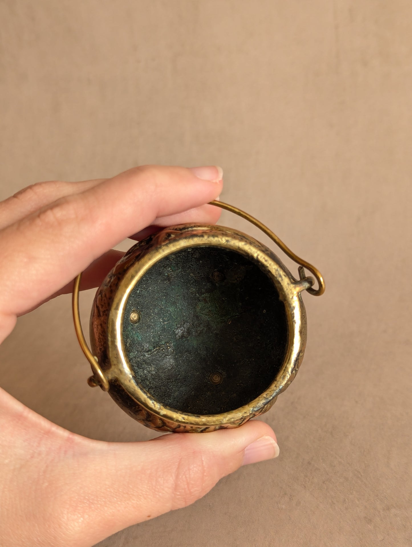 Solid Brass Miniature Witch's Cauldron