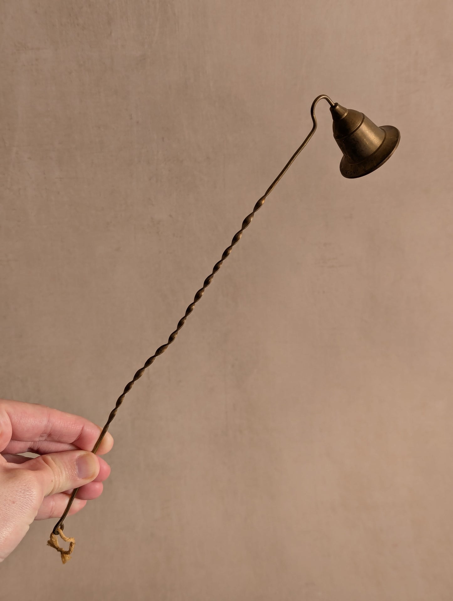 Lightweight Indian Spiral Brass Candle Snuffer
