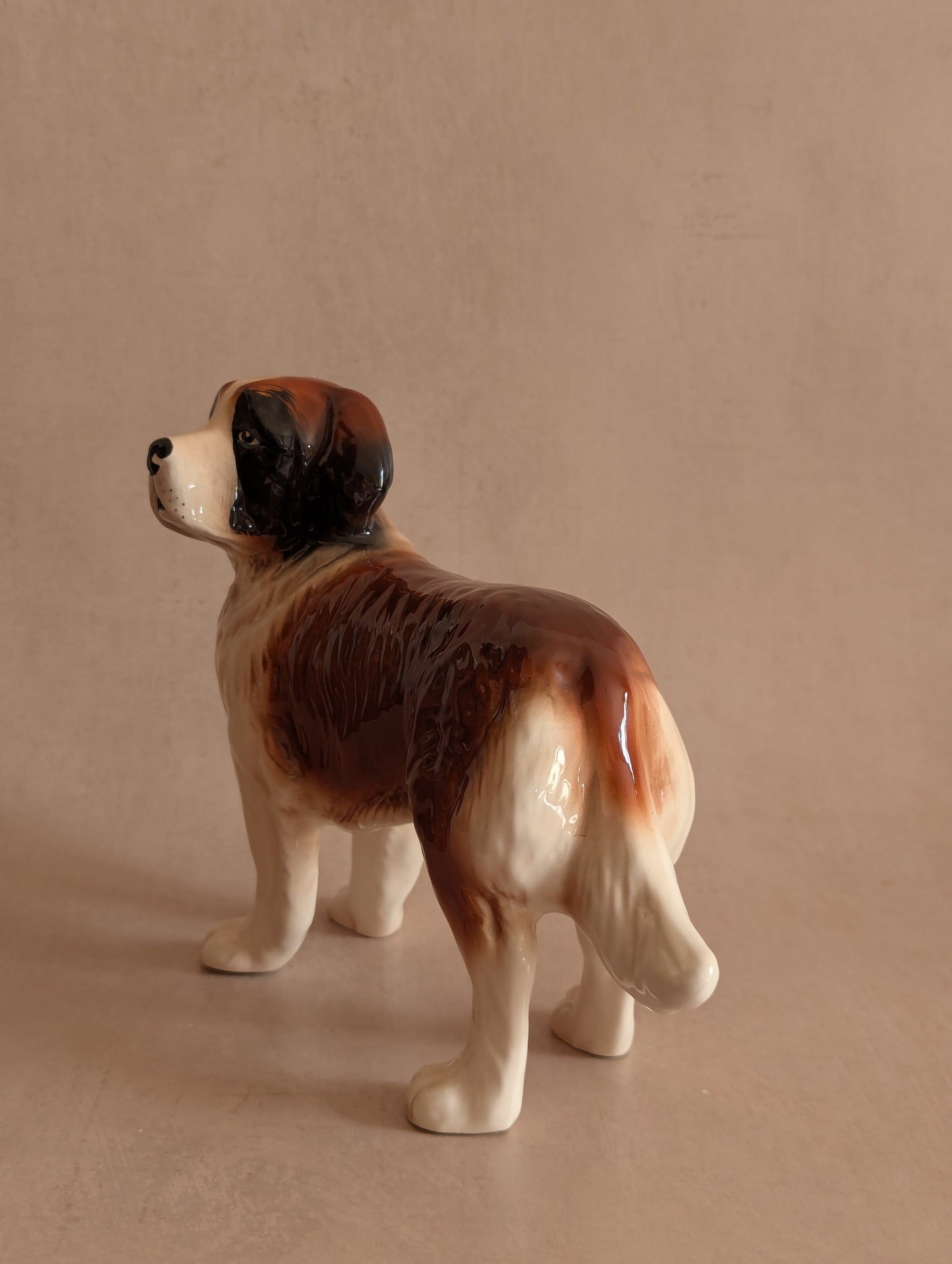 Ceramic Saint Bernard Melba Ware Dog Figurine