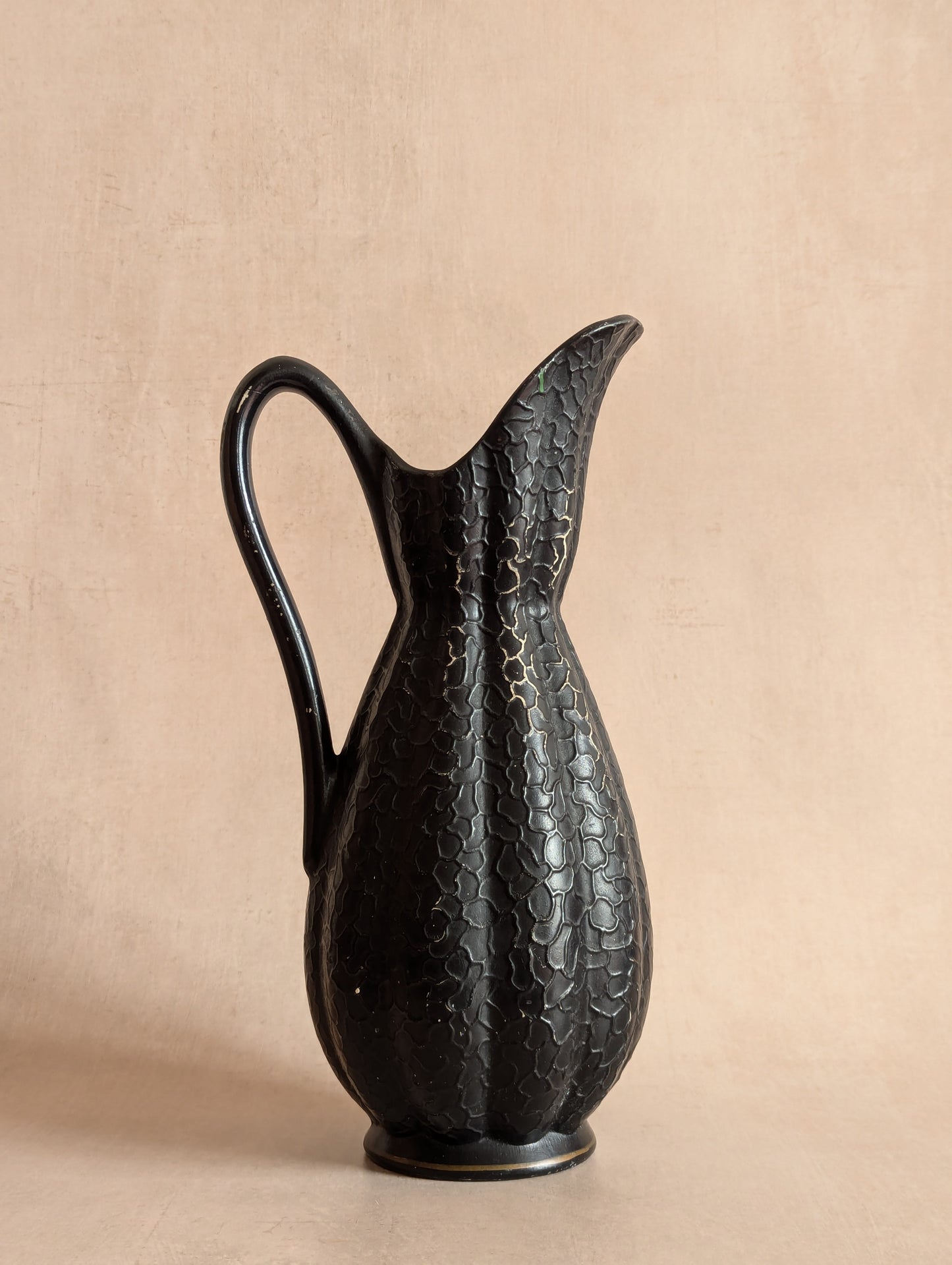 Brentleigh Ware Clermont Rose Black and Yellow Jug Vase