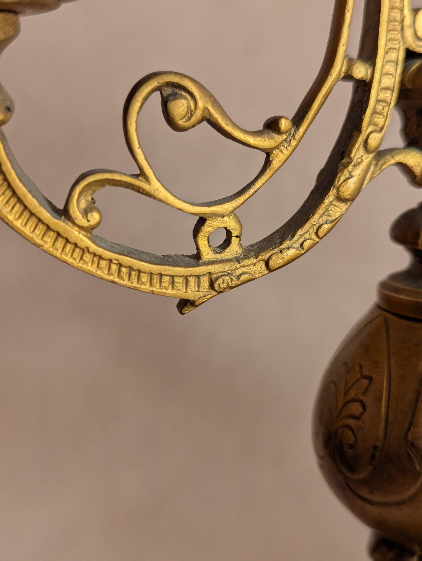 French Ormolu Gilt Bronze Triple Candelabra, Set of Two