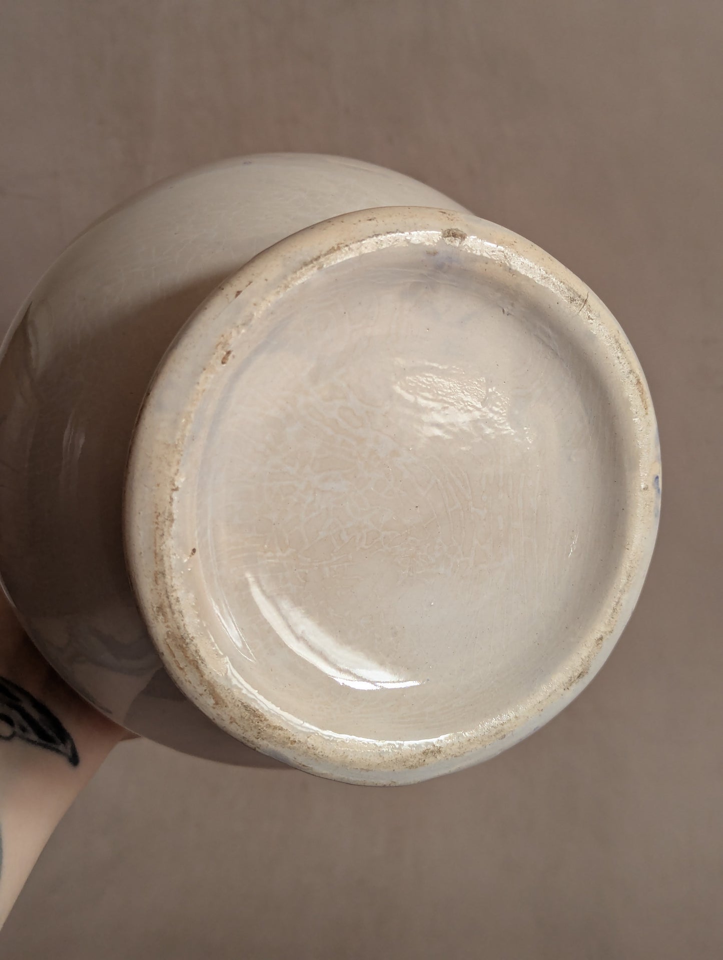 Rare Antique 19th Century Large Spongeware Jug