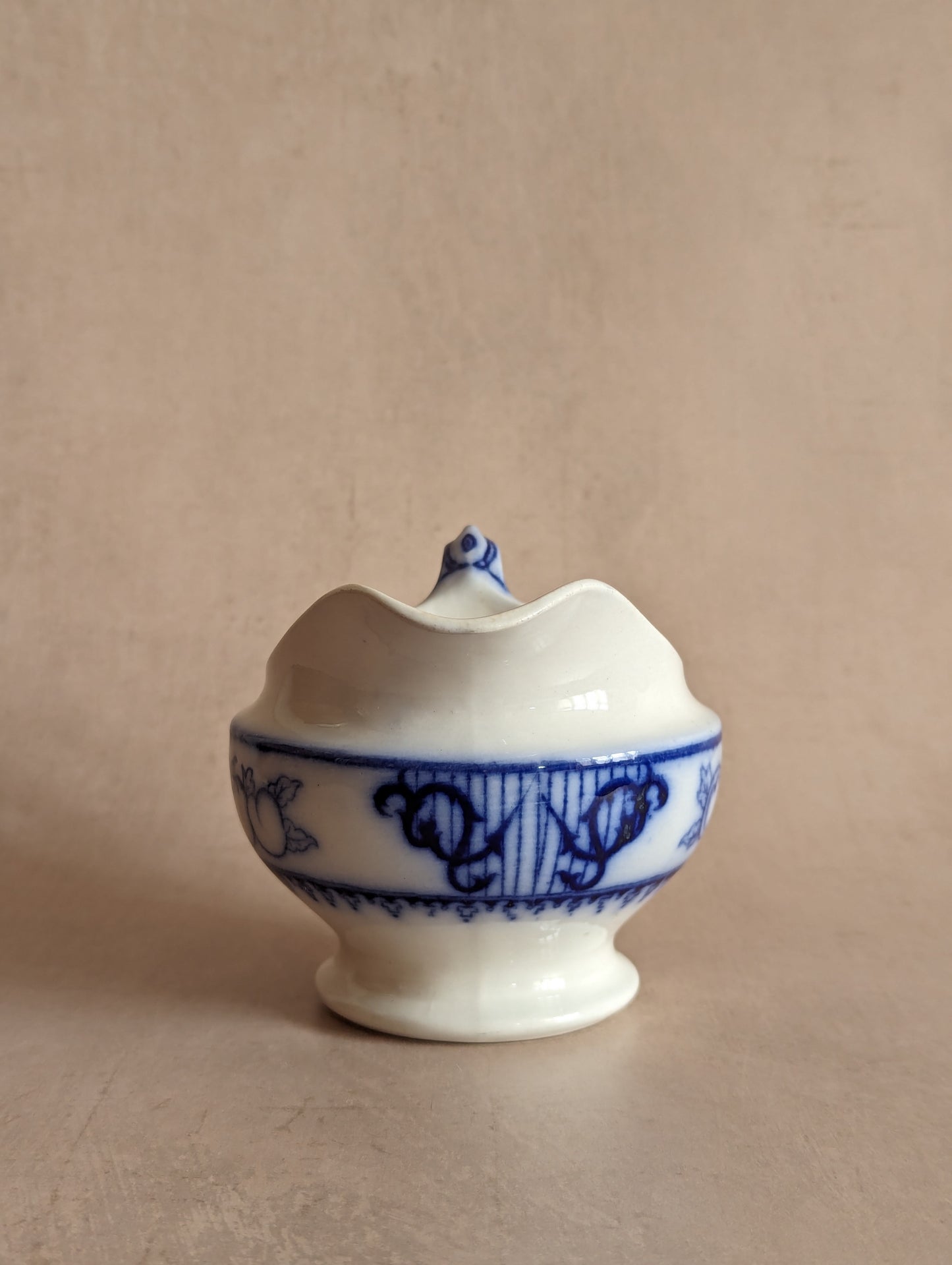 Spanish Blue & White Creamer Jug, Antique c. early 1900s