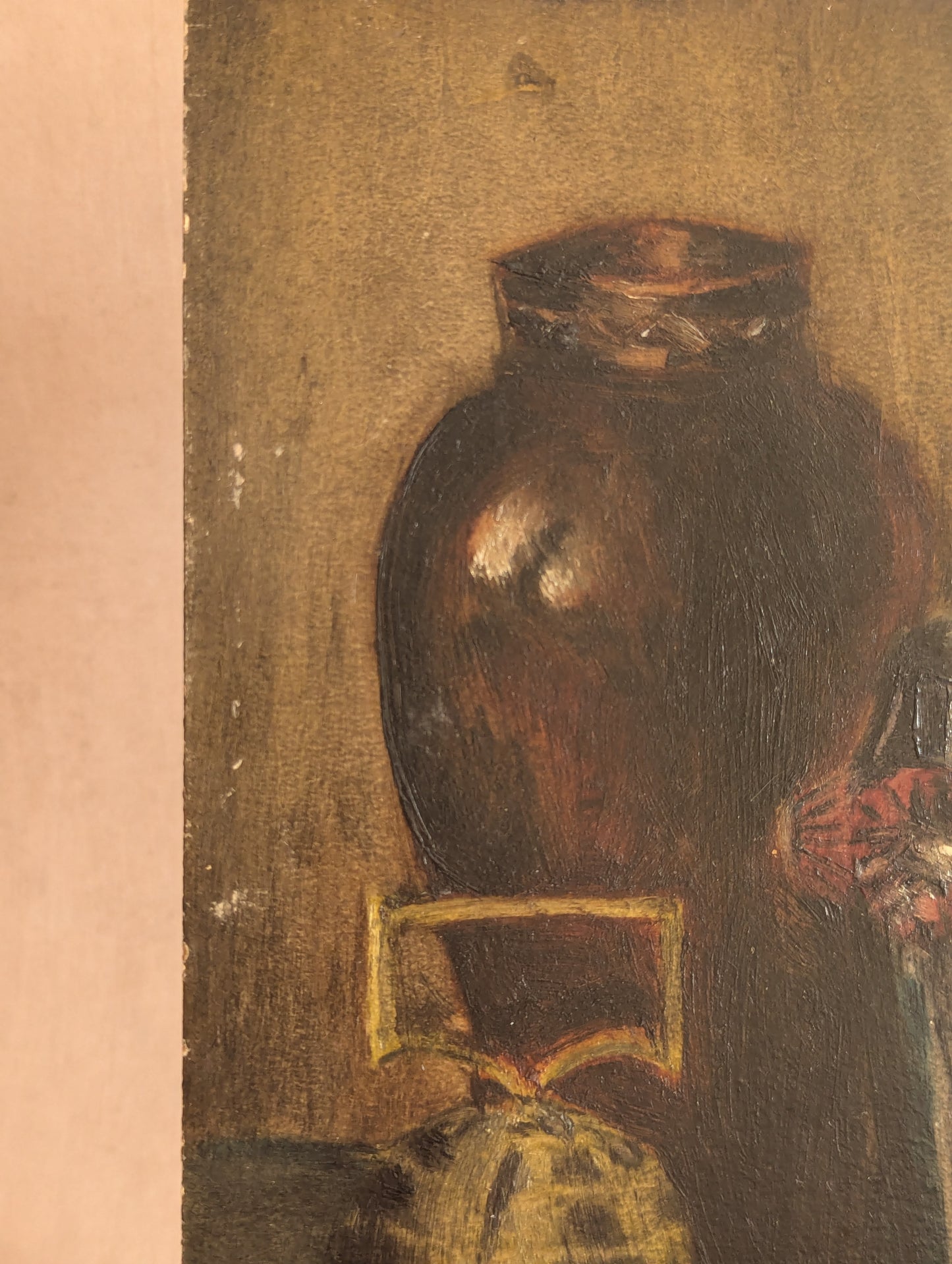 Antique Set of Oil On Board Paintings w/Artist's Photo, c. 1915