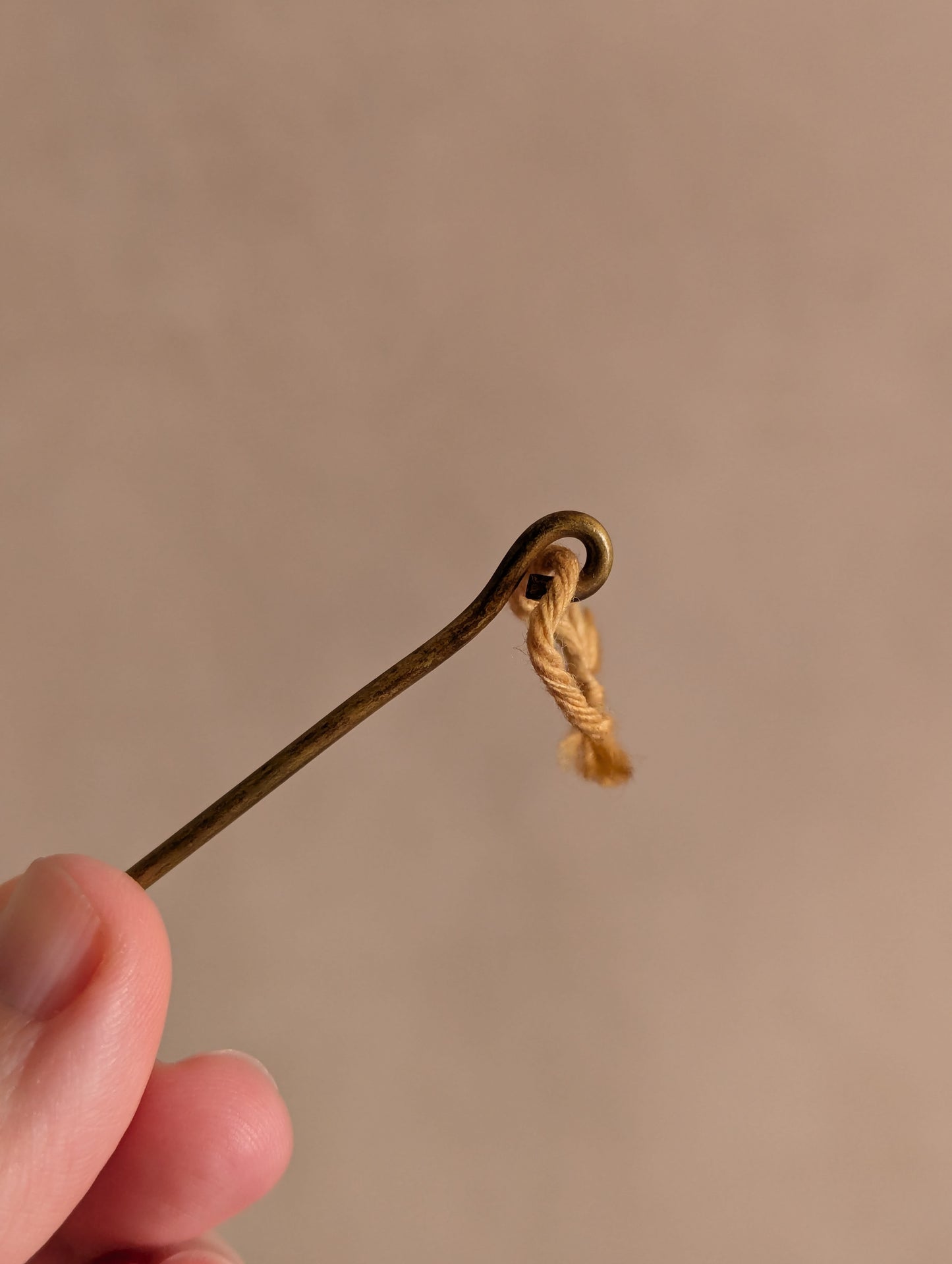 Lightweight Indian Spiral Brass Candle Snuffer