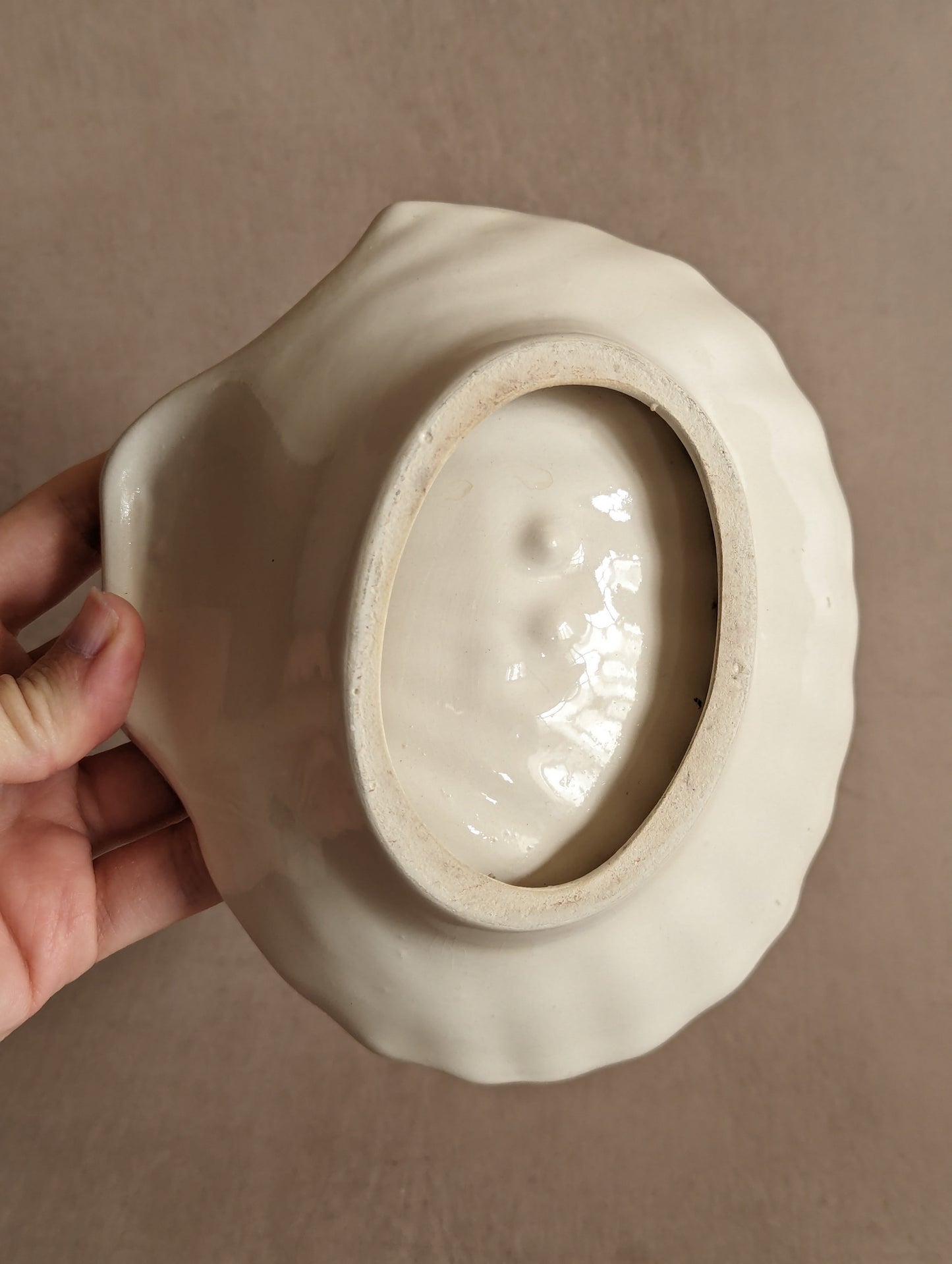 Pink & White Mermaid Clamshell Soap or Trinket Dish, Vintage c. 1960s