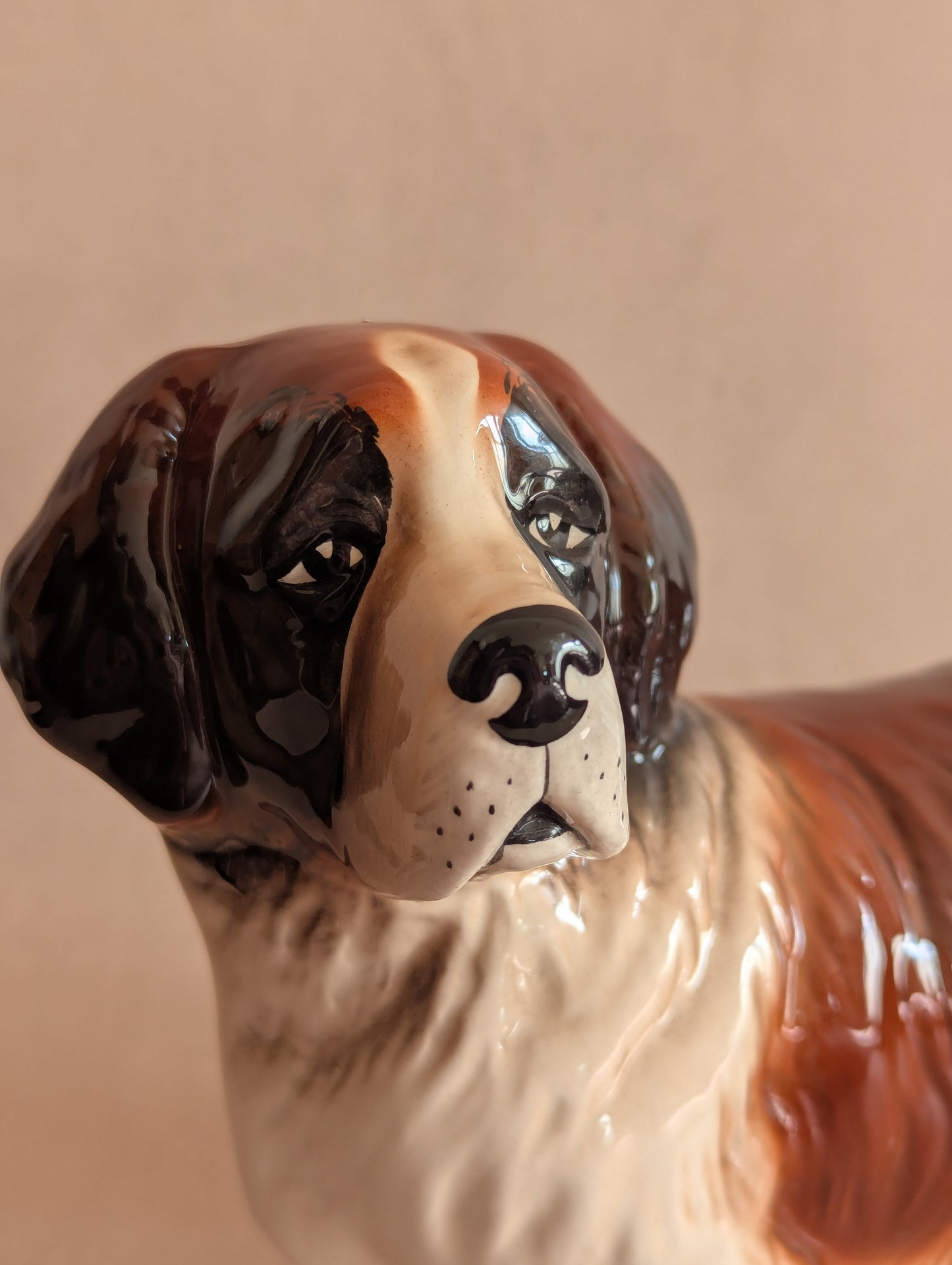 Ceramic Saint Bernard Melba Ware Dog Figurine