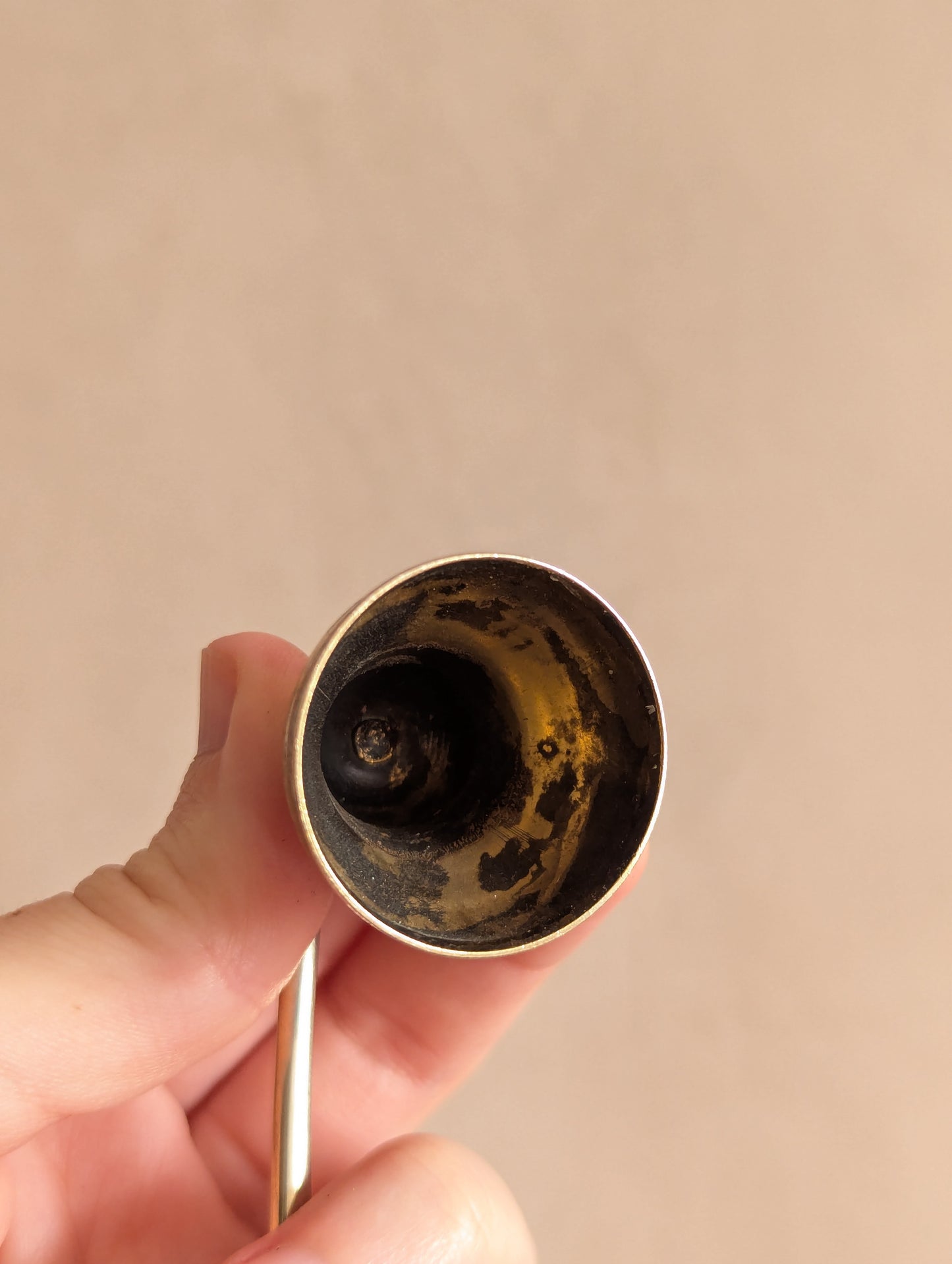 Feminine Flourish Gold Tone Candle Snuffer
