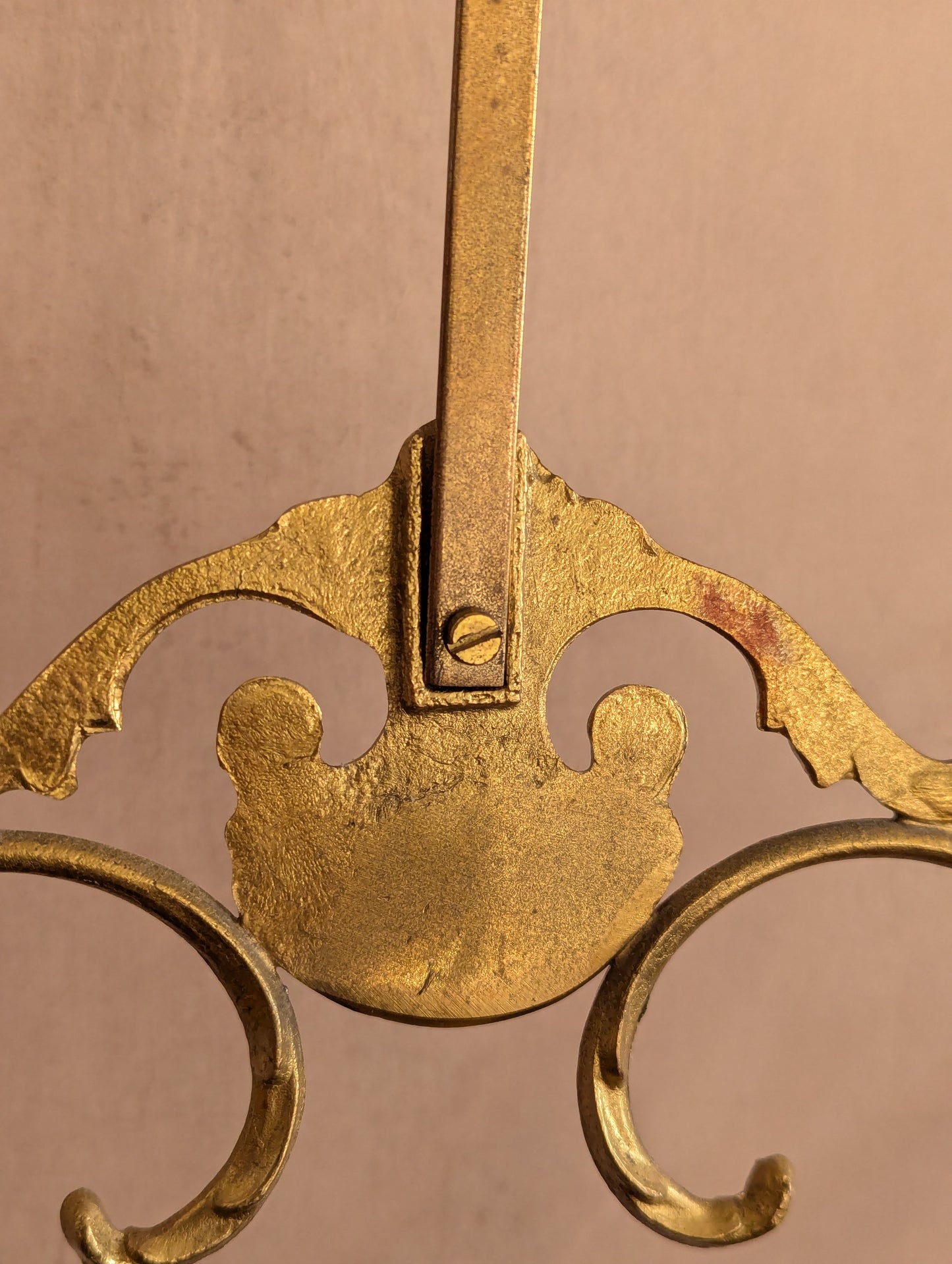 Hollywood Regency Brass Seashell Magazine Rack