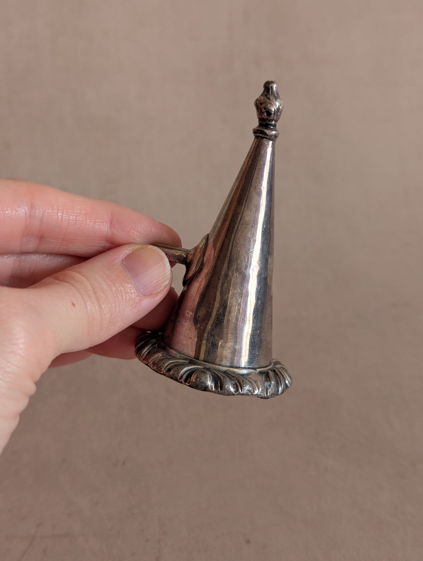 Antique Silver Tone Candle Snuffer No. 4