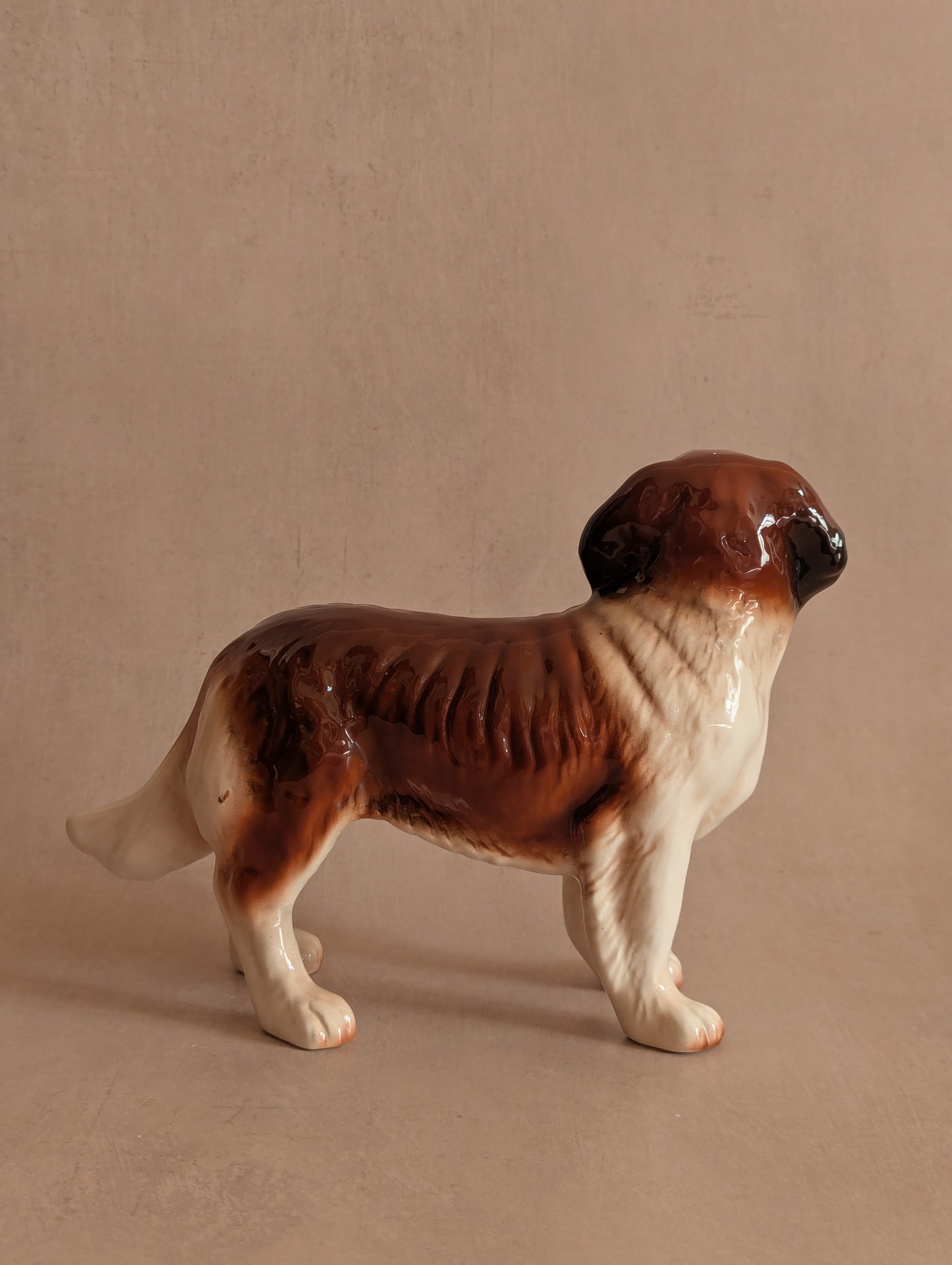 Ceramic Saint Bernard Melba Ware Dog Figurine