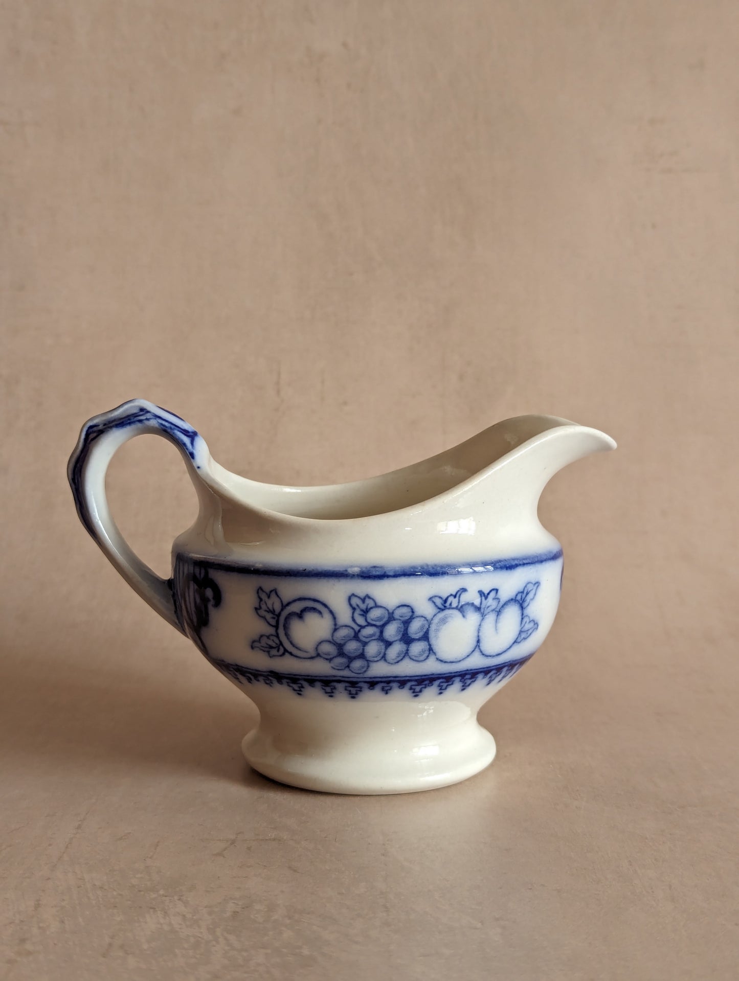 Spanish Blue & White Creamer Jug, Antique c. early 1900s