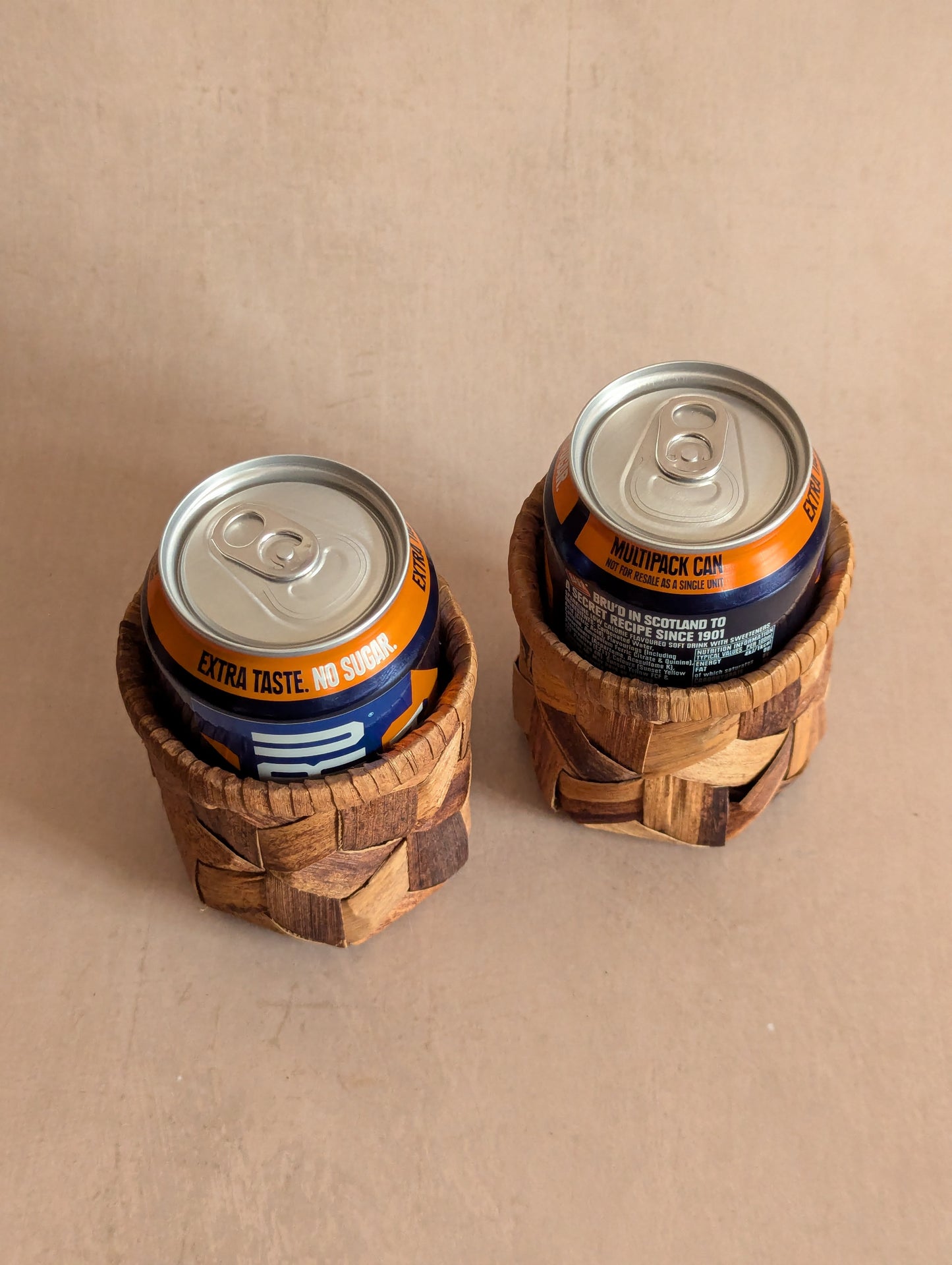 Grass Leaf Plaited Drink Sleeves - Set of Four