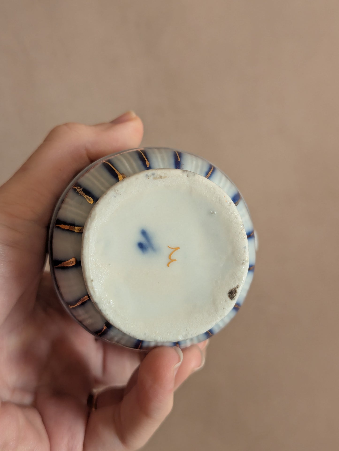 Hand-Painted Early 20th Century Miniature Barrel Jug