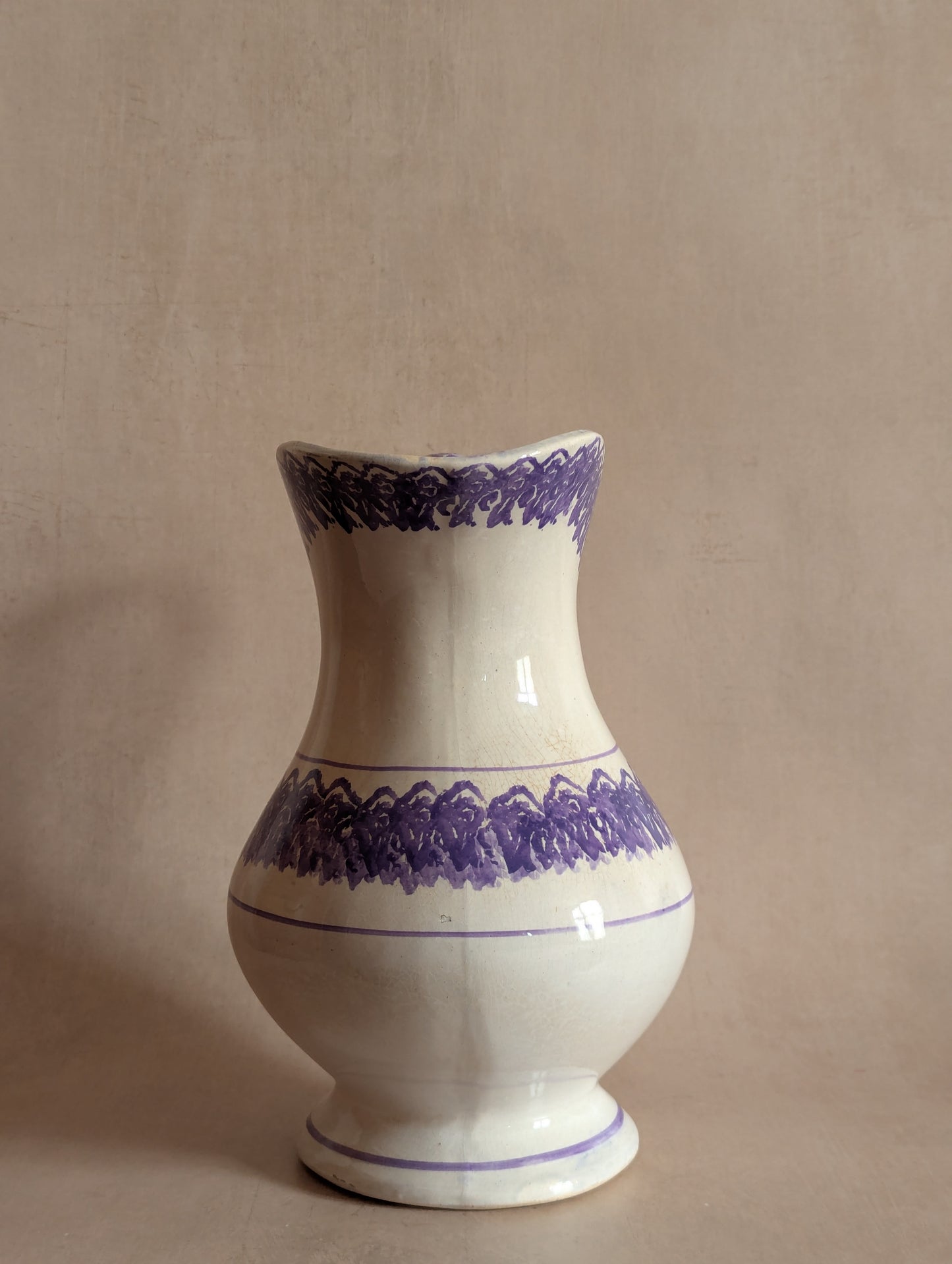 Rare Antique 19th Century Large Spongeware Jug