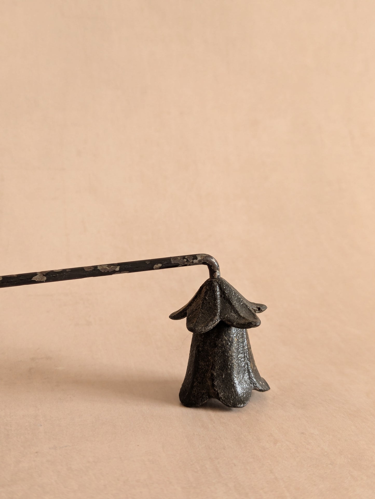 Iron Swirl Whimsical Flower Candle Snuffer
