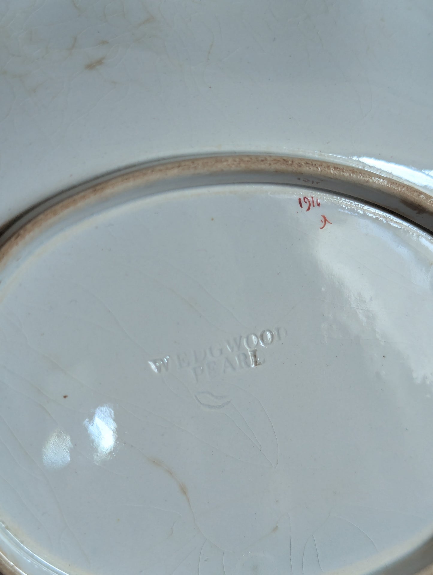 Wedgwood Pearlware Oval Scalloped Decorative Plates, Set of Two