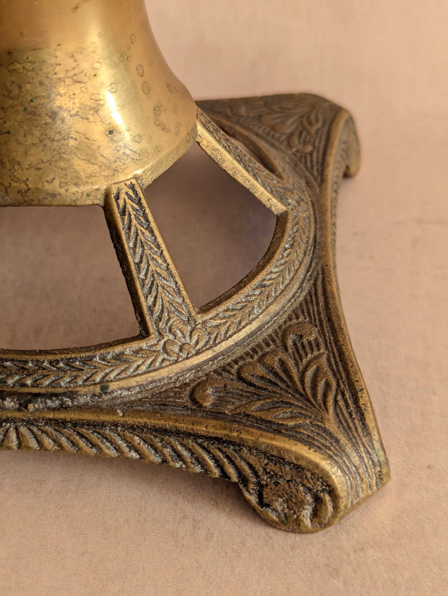 Ruby & Brass Caged Bubble Glass Globe Jar