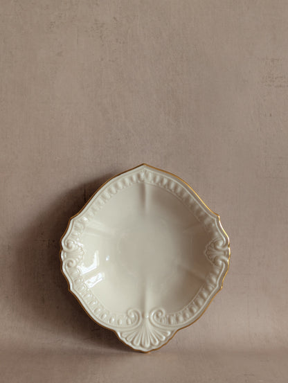 Vintage American Lenox Cream & Gold Chadwick Trinket Dish