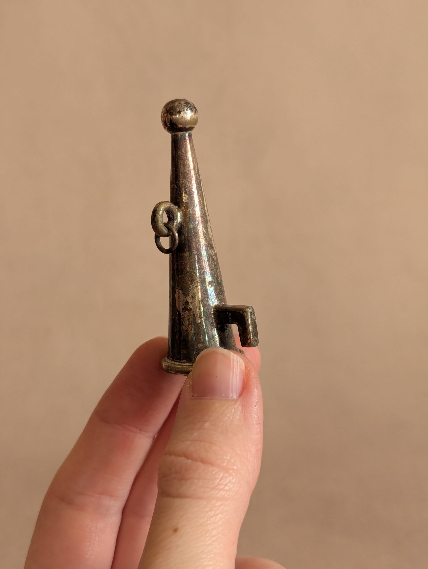 Antique Silver Tone Candle Snuffer No. 11