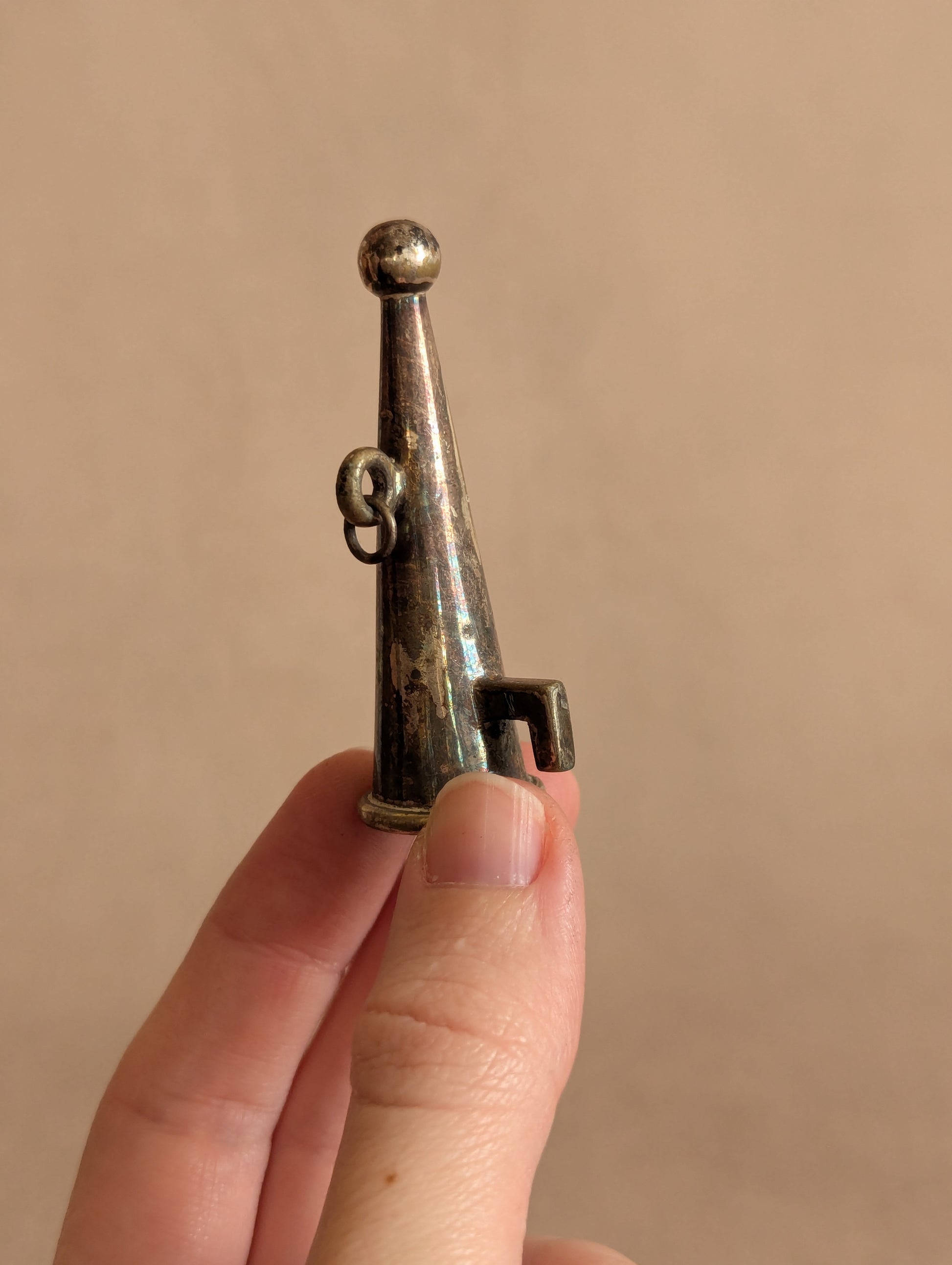 Antique Silver Tone Candle Snuffer No. 11