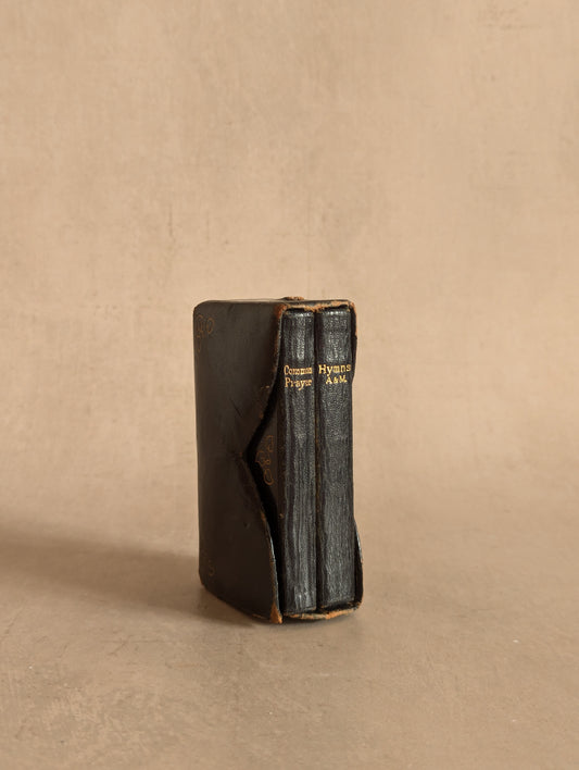 Miniature Antique Leather Bound Keepsake Common Prayer Books & Case