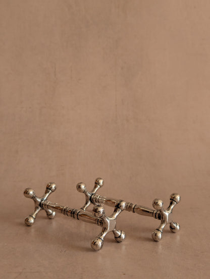 Victorian Antique Silver Plated Knife Rests, Set of Two