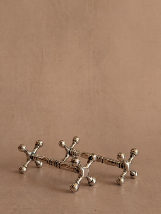 Victorian Antique Silver Plated Knife Rests, Set of Two