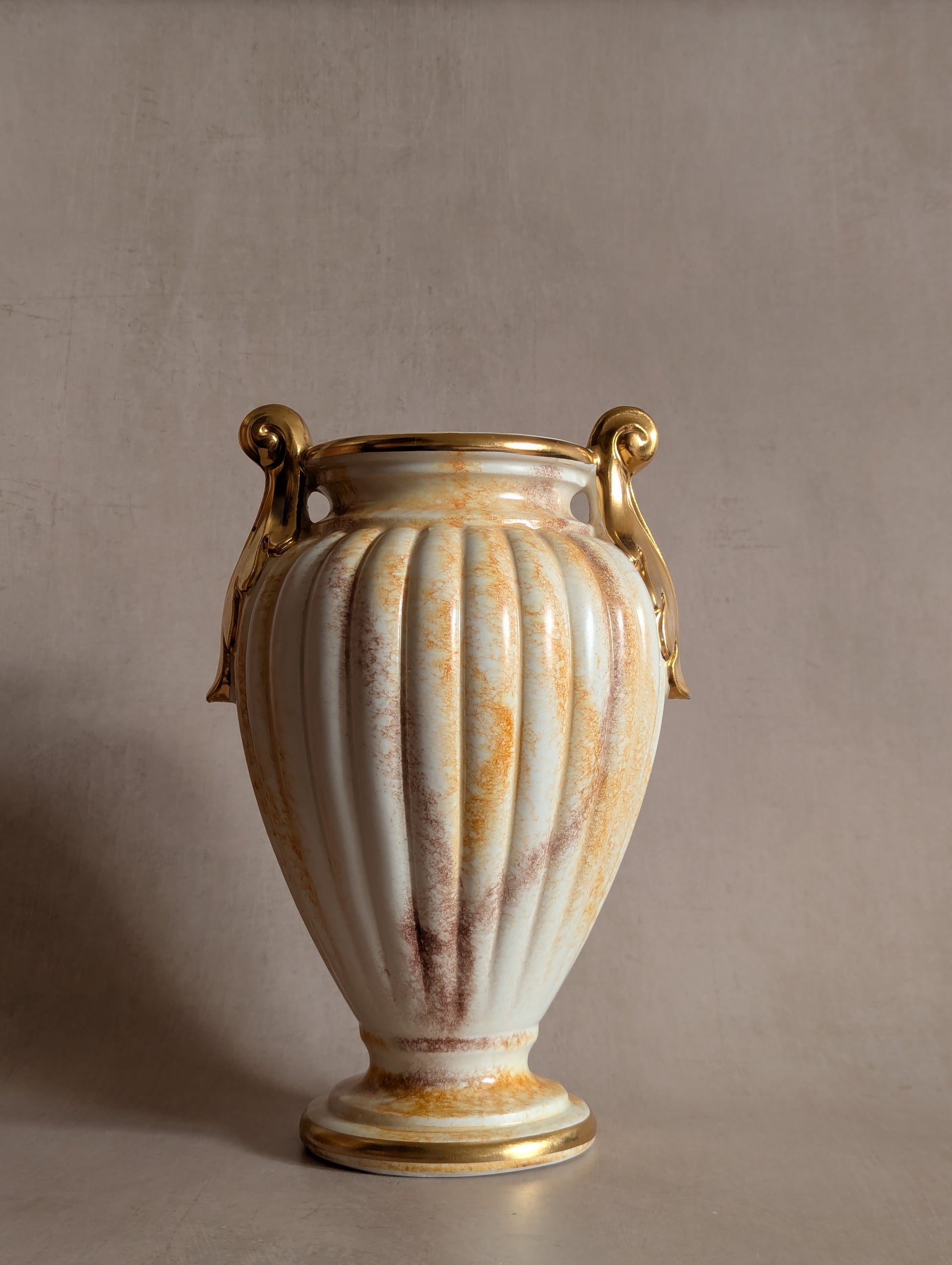 Vintage Ceramic Neoclassical Greco-Roman Goddess Vase