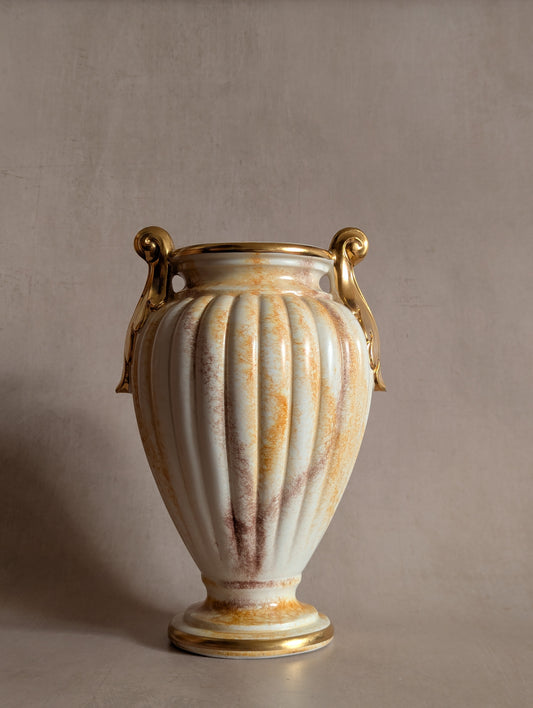 Vintage Ceramic Neoclassical Greco-Roman Goddess Vase