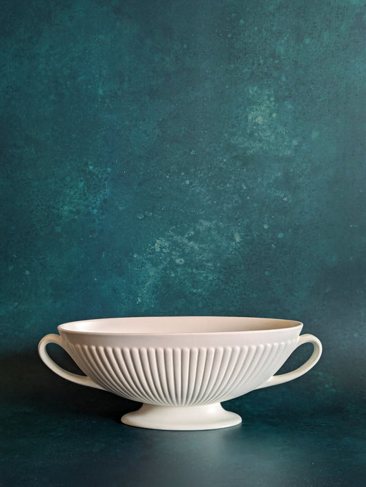 Vintage Large White Wedgwood Moonstone Mantel Vase