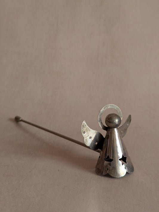 Vintage Silver Plated Angel Candle Snuffer