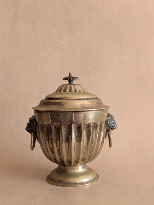 Antique Vintage Silver Plated EPNS Sheffield Lion Handle Tea Urn