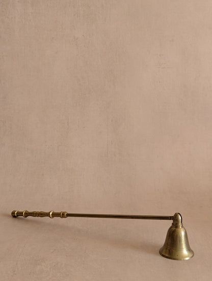 Vintage Solid Brass Feminine Bell Shaped Snuffer