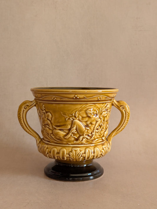 Vintage Sylvac Neoclassical Ceramic Planter Urn, Small