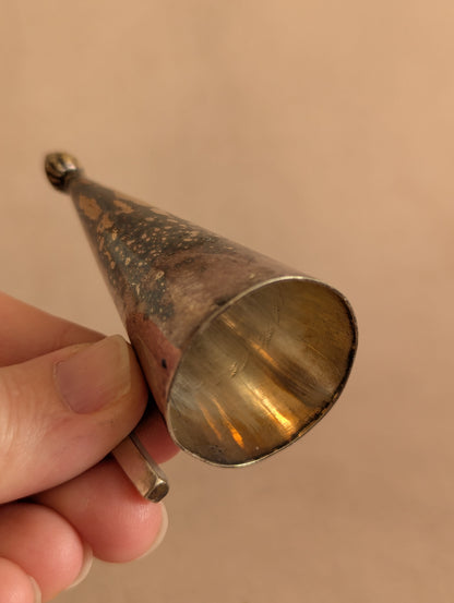 Antique Silver Tone Candle Snuffer No. 9