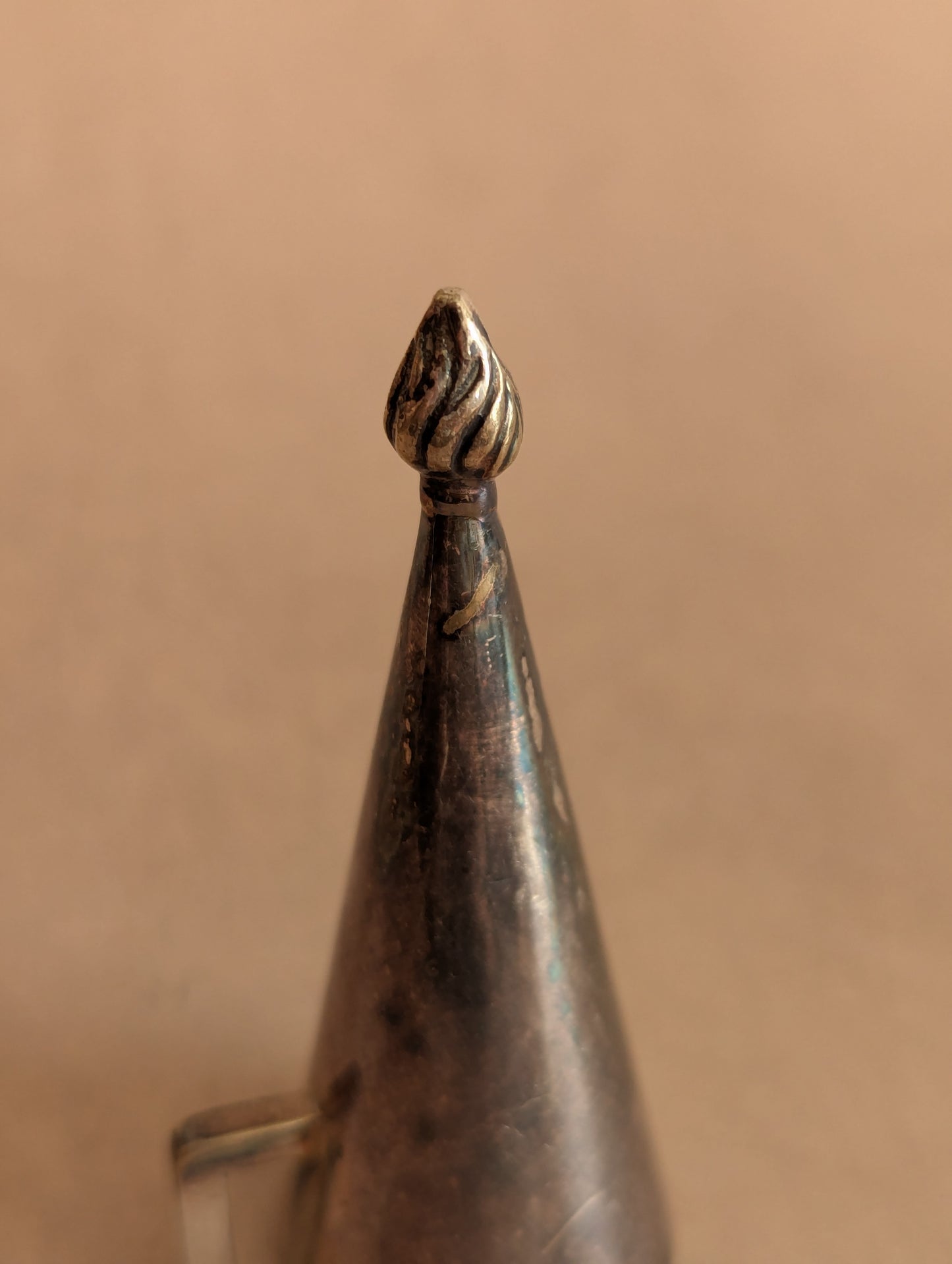 Antique Silver Tone Candle Snuffer No. 6